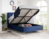 Loxley Small Double Ottoman Bed - Blue