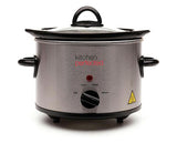 Lloytron E3016SS Kitchen Perfected 1.5Ltr Round Stainless Steel Slow Cooker