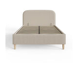 Florence 150cm Boucle Ottoman Bed Natural Stone