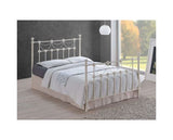 Omero Double Bed Frame - Ivory