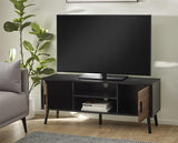 Trent Large TV Stand Up to 55" Walnut & Black