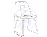LUKAS DINING CHAIR (X2 PER BOX) - EMERALD GREEN VELVET