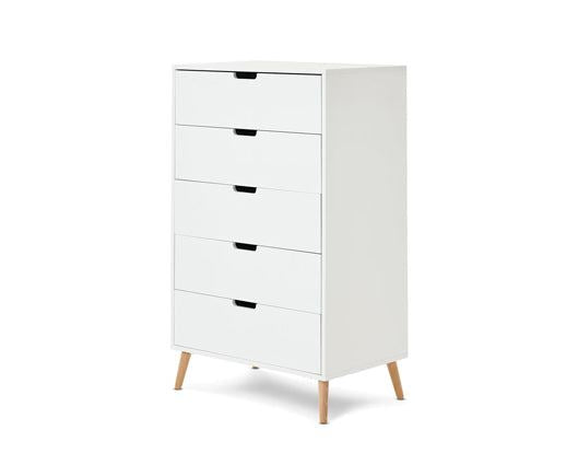 Maya Tall Boy - White with Natural