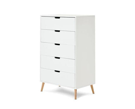 Maya Tall Boy - White with Natural