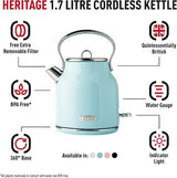 Haden Heritage Kettle 1.7L Turquoise