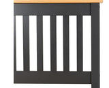 MONACO 5' LOW END BED - DARK GREY/OAK EFFECT