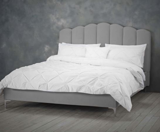 Willow Double Bed - Soft Silver