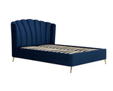 Lottie Double Ottoman Bed - Midnight Blue