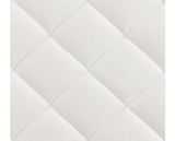 YASMIN 4'6" ROLL UP MATTRESS 18CM (BONNEL SPRING) - WHITE