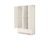 MAINE 3 DOOR COMBINATION WARDROBE - SURF WHITE