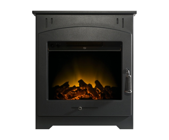 Holston Inset Stove in Black with Remote