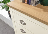 Lancaster 2 Door 1 Drawer Shoe Cabinet Cream