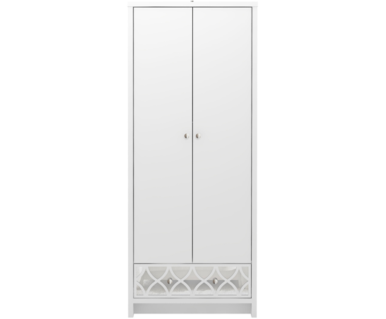 Arianna 2 Door 1 Drawer Wardrobe White