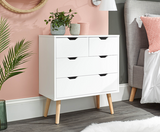 Nyborg 2+2 Drawer Chest White