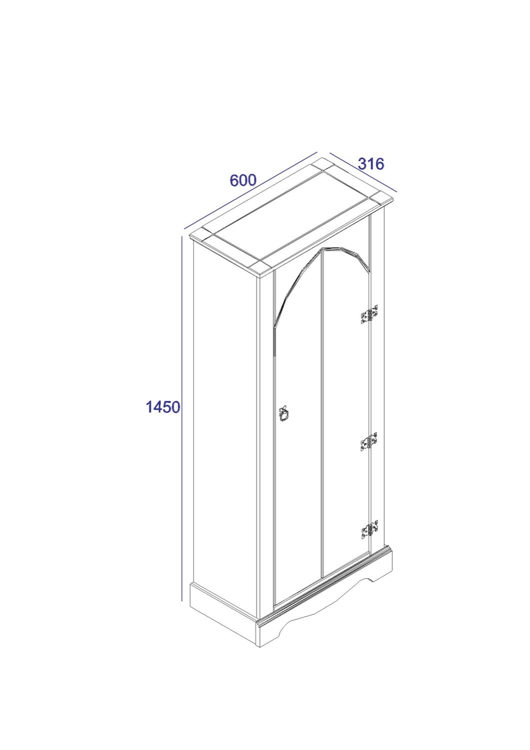 Corona Vestry Cupboard