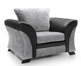 Farrow Armchair - Black & Charcoal