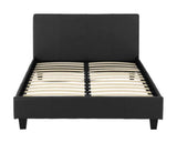 Prado 5' Bed - Black Faux Leather