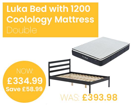 Luka Bed with SleepSoul Coolology 1200 Mattress - Double