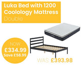 Luka Bed with SleepSoul Coolology 1200 Mattress - Double