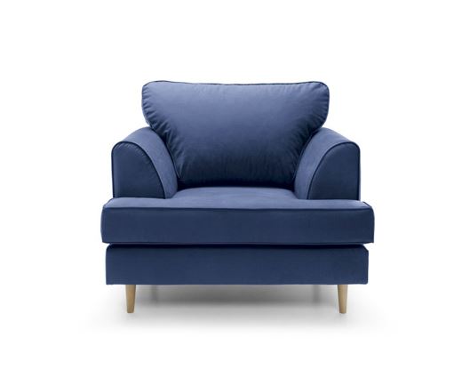 Harper Armchair - Oxford Blue