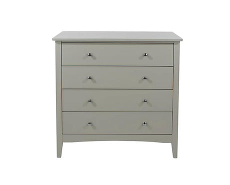 Como 4 Drawer Chest-Light Grey