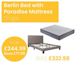 Berlin Bed with SleepSoul Paradise Mattress - Single