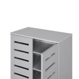 Euston 2 Door Shoe Cabinet - Light Grey