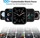 Smart Watch for Men Women - Black