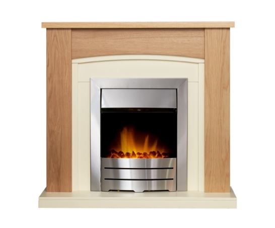 Chilton in Oak & Cream with Colorado Brushed Steel