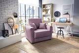 Olly Velvet Single Sofa Bed - Pink