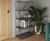 Leyo 5 Tier Shelving Unit Grey