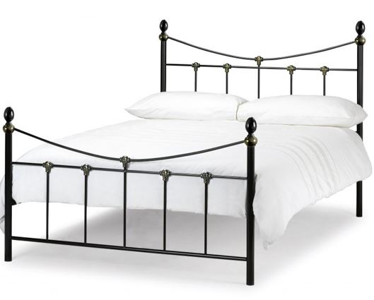 Rebecca King Bed - Black & Gold