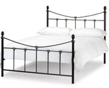 Rebecca King Bed - Black & Gold