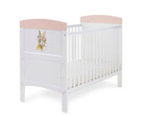 Grace Inspired Cot Bed-Water Colour Rabbit Pink