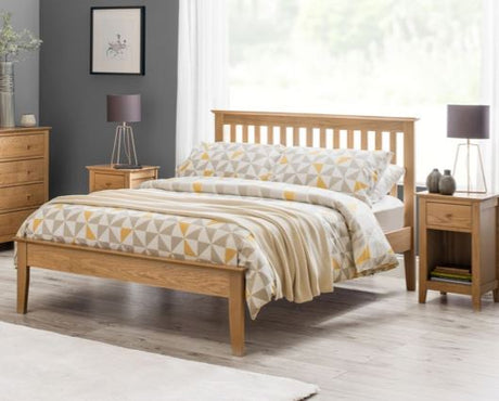 Salerno Shaker King Bed - Oak