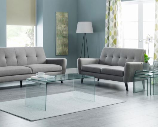 AMALFI BENT GLASS COFFEE TABLE