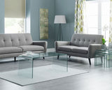AMALFI BENT GLASS COFFEE TABLE