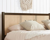 Croxley Rattan Bed Walnut - King