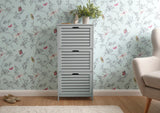 Bergen three tier shoe cabinet grey