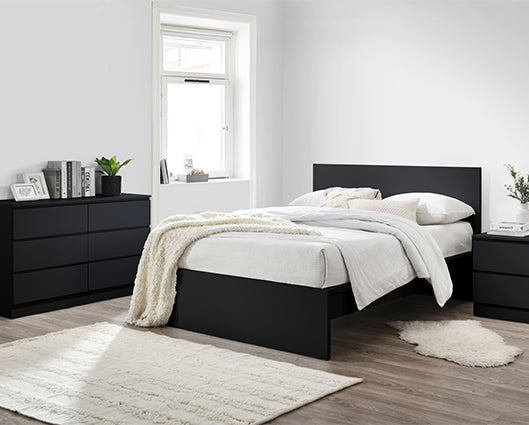 Oslo Double Bed- Black