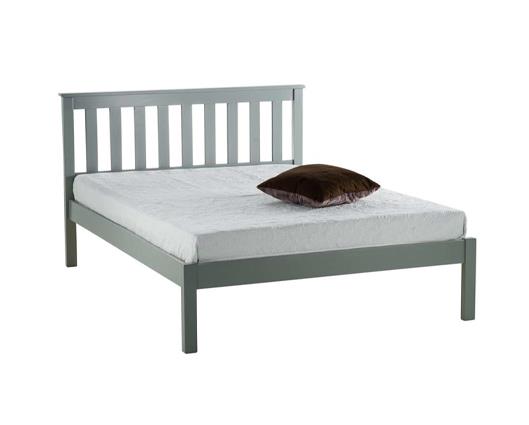 Denver Small Double Bed - Grey