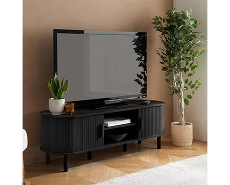 Axel Fluted Small TV Unit - Black
