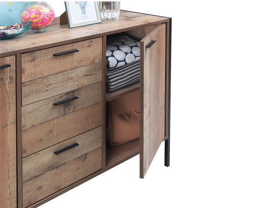 2 Door 3 Drawer Sideboard