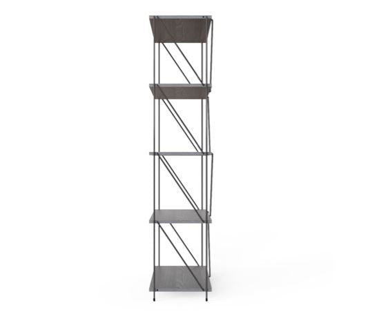 Leyo 5 Tier Shelving Unit Grey