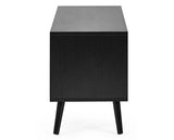 Trent Small TV Stand Up to 43" Walnut & Black