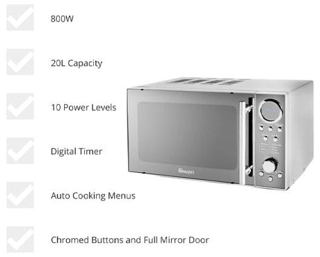 800W Digital Microwave