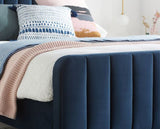 Alexander King Bed - Blue