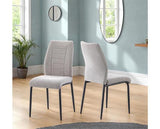 CHILTON DINING CHAIR (X4 PER BOX) - GREY FABRIC