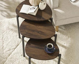 Lortte Teadrop Nesting Side Table Walnut
