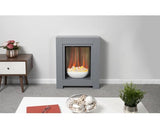 Adam Monet Fireplace Suite in Grey with Electric Fire, 23 Inch
